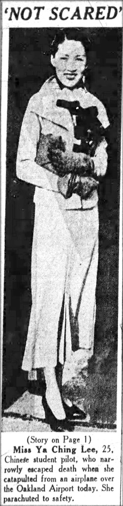 Ya Ching Lee, Oakland Tribune, Wednesday, May 15 1935