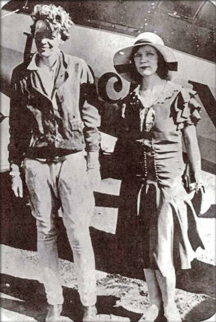 Vera Dawn Walker with Amelia Earhart